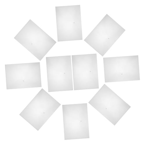 HOUDERCO 10Stücke Transparente Aktenaufbewahrungstaschen Dokumentenordner mit Druckknopf und Langlebig für Büroartikel und Dokumentenorganisation von HOUDERCO