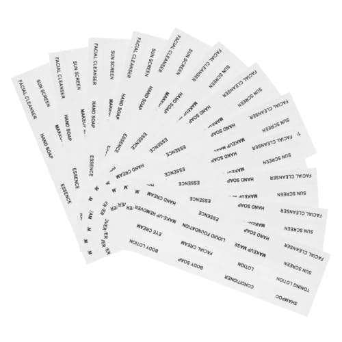 HOUDERCO 12Blätter Transparente Wasserfeste Für Reiseflaschen Für Körperwaschmittel Und Shampoo Zur Organisation Von Toilettenartikeln Und Make Up HOUDERCO 12Blätter Transparente Wasserfeste Für Reiseflaschen Für Körperwaschmittel Und Shampoo Zur Organisation Von Toilettenartikeln Und Make Up von HOUDERCO