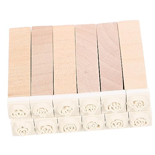 HOUDERCO 12Stücke Teiliges Retro Holzstempel DIY Scrapbooking Handliche Journalstempel für Kreative Projekte Robust und Langlebig für Geschenkkarten und Briefe HOUDERCO 12Stücke Teiliges Retro Holzstempel DIY Scrapbooking Handliche Journalstempel für Kreative Projekte Robust und Langlebig für Geschenkkarten und Briefe von HOUDERCO