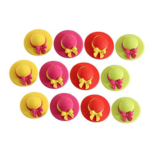 HOUDERCO 15Stücke Cartoon Strohhut Radiergummi Schulradierer Für Kreative Und Süße Radiergummis Für Für Schulbedarf von HOUDERCO