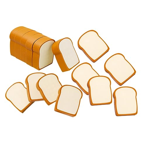 HOUDERCO 16Stücke Niedliche Toast Radiergummis Kreative Radiergummis für Partygeschenke und Tragbar für Unterricht von HOUDERCO