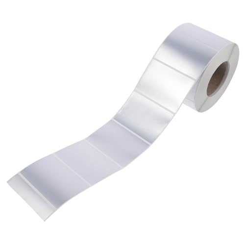 HOUDERCO 1Rolle Bedruckbare Wasserdichte Aufkleber Etikettenrolle Selbstklebend für Einfache Beschriftung und Klaren Codedruck für Versand und Organisation von HOUDERCO