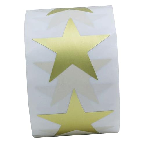 HOUDERCO 1Rolle Goldene Sternaufkleber für Selbstklebende Belohnungssticker Abnehmbar für Lehrer Kindergarten Scrapbooking und DIY Projekte Belohnung für Leistungen HOUDERCO 1Rolle Goldene Sternaufkleber für Selbstklebende Belohnungssticker Abnehmbar für Lehrer Kindergarten Scrapbooking und DIY Projekte Belohnung für Leistungen von HOUDERCO