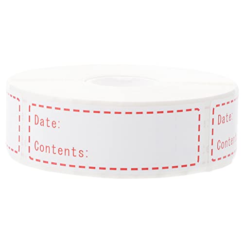 HOUDERCO 1Rolle Lebensmittelaufkleber Selbstklebende Etiketten für Kühlschrank und Gefriertruhe Wiederverwendbar Premium Papiermaterial zur Lebensmittelspeicherung HOUDERCO 1Rolle Lebensmittelaufkleber Selbstklebende Etiketten für Kühlschrank und Gefriertruhe Wiederverwendbar Premium Papiermaterial zur Lebensmittelspeicherung von HOUDERCO