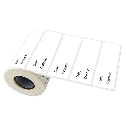 HOUDERCO 1Rolle Selbstklebende Etikettenrolle mit Klassifizierte Aufkleber für Lebensmittel Büro und Schule für Datumsmarkierungen und Organisation von HOUDERCO