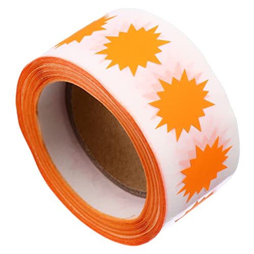 HOUDERCO 1Rolle Selbstklebende Fluoreszierende Etikettenaufkleber Regenbogenfarben Dazzling Explosion Pattern für DIY Projekte und Spielzeugdekoration von HOUDERCO