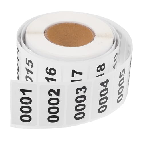 HOUDERCO 1Rolle Selbstklebende Nummernaufkleber Rechteckige Etiketten für Lager Büro und Einzelhandel Einfache Anbringung Vielseitig Einsetzbar HOUDERCO 1Rolle Selbstklebende Nummernaufkleber Rechteckige Etiketten für Lager Büro und Einzelhandel Einfache Anbringung Vielseitig Einsetzbar von HOUDERCO
