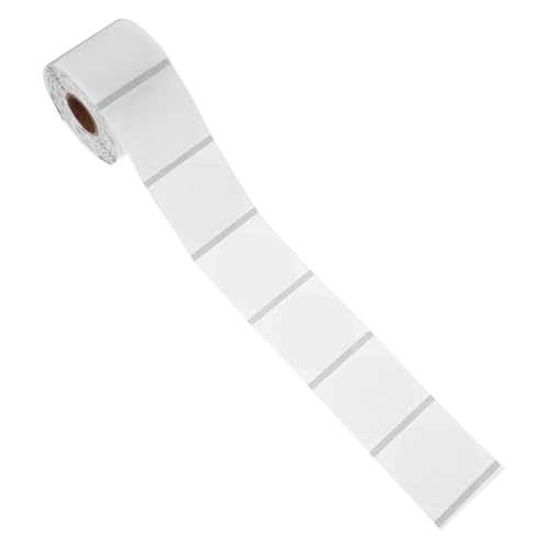 HOUDERCO 1Rolle Thermodirekt Etiketten Selbstklebende Transparente Etiketten für Thermodrucker Wasserfest für Versand und Organisation Runde von HOUDERCO