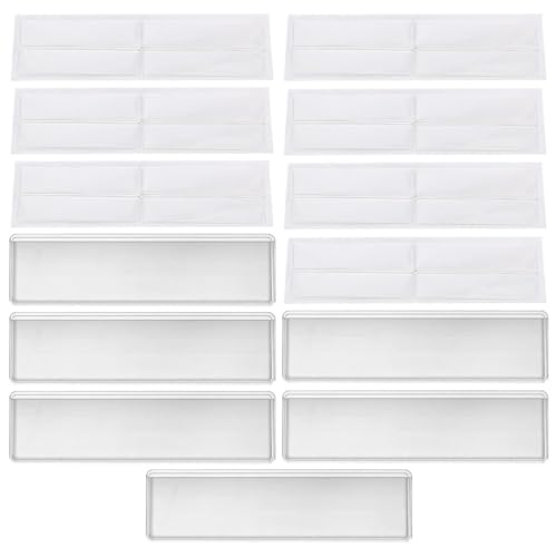 HOUDERCO 1Satz Selbstklebende Etikettenhalter Transparente Etikettentaschen für Karten Langlebige Kartenhüllen für Kleine Unternehmen und Regalbeschriftung von HOUDERCO