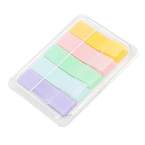 HOUDERCO 1Satz Selbstklebende Index Tabs Farbige Notizmarker für Schule und Büro Praktische Seitenmarkierungen für Notizen und Lesezeichen Haftend und Wiederverwendbar von HOUDERCO