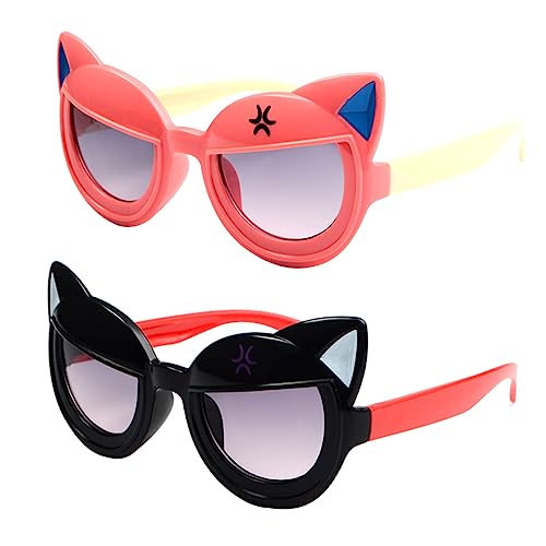 HOUDERCO 1Stück Katzenohr Sonnenbrille Lustige Cosplay Brille für Partys Kreative Partybrillen Zufälligen Farben für Festival Dekoration und Witzige Foto Requisiten von HOUDERCO
