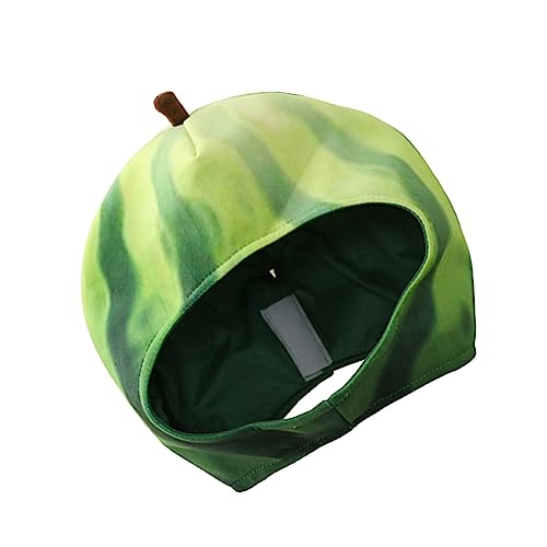 HOUDERCO 1Stück Wassermelonenhut für Partys Kostümhut für Kreative Foto Requisiten Lustige Mütze für Karneval und Feste Leicht und Bequem Modisches Design aus Weichem Material von HOUDERCO