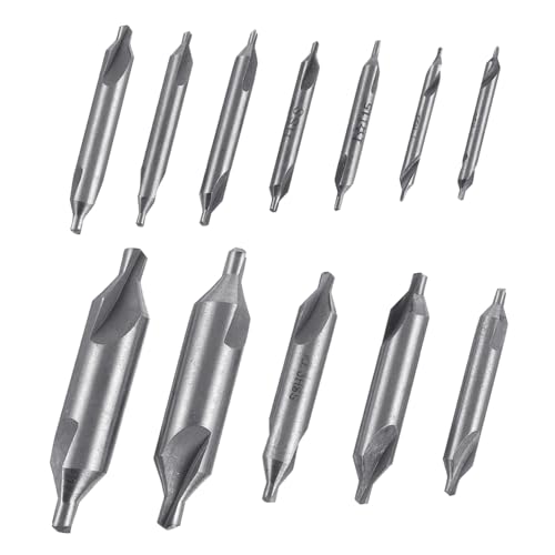 HOUDERCO 1Tasche Hochgeschwindigkeitsstahl Zentrierbohrer Teilig Chamfer Bits für Präzise Lochbearbeitung Verschiedene Langlebig und Verschleißfest von HOUDERCO