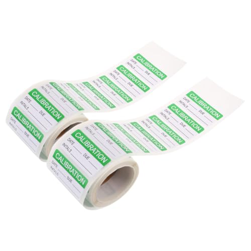 HOUDERCO 2 Rollen Etikettenaufkleber Etiketten Für Flash-laufwerke Kalibrierungsetiketten Tester-aufkleber Kalibrierungsaufkleber Green von HOUDERCO