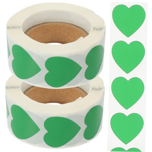 HOUDERCO 2 Rollen Herz Aufkleber Valentinstag Geschenkaufkleber Multifunktionale Verschluss Sticker für Hochzeit Scrapbooking Verpackung Dekoration HOUDERCO 2 Rollen Herz Aufkleber Valentinstag Geschenkaufkleber Multifunktionale Verschluss Sticker für Hochzeit Scrapbooking Verpackung Dekoration von HOUDERCO