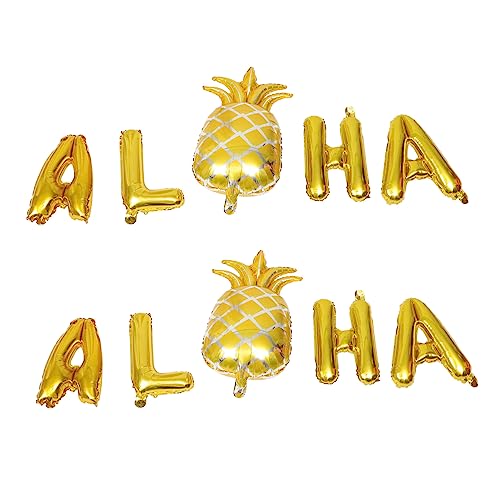 HOUDERCO 2 Sätze Ballon mottoparty hawaii luftbalondeko hawaiianische Partydekorationen Flamingo-Partydekorationen Schwimmbad Ananas hawaiianische Partyartikel Partyzubehör Aluminiumfolie HOUDERCO 2 Sätze Ballon mottoparty hawaii luftbalondeko hawaiianische Partydekorationen Flamingo-Partydekorationen Schwimmbad Ananas hawaiianische Partyartikel Partyzubehör Aluminiumfolie von HOUDERCO