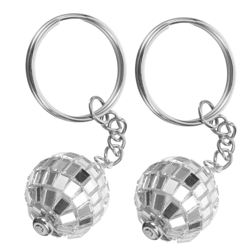 HOUDERCO 2 Stück Disco Kugel Schlüsselanhänger Retro Hängend Anhänger Taschen Deko für Damen und Freunde Modisch Praktisch HOUDERCO 2 Stück Disco Kugel Schlüsselanhänger Retro Hängend Anhänger Taschen Deko für Damen und Freunde Modisch Praktisch von HOUDERCO