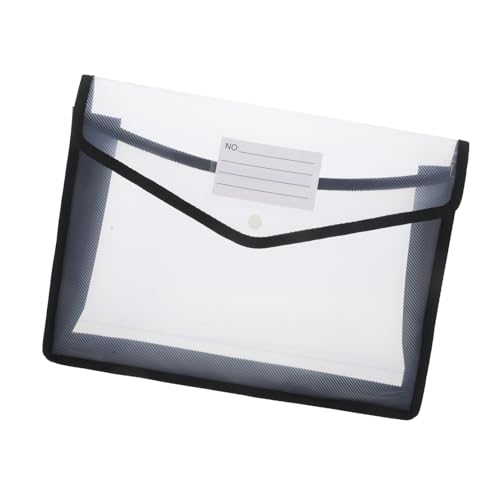 HOUDERCO 2 Stück Dokumententasche Transparent PP Material Mit Druckknopf Büro Schüler Organizer Für Dokumenten Aufbewahrung Und Rechnungen HOUDERCO 2 Stück Dokumententasche Transparent PP Material Mit Druckknopf Büro Schüler Organizer Für Dokumenten Aufbewahrung Und Rechnungen von HOUDERCO