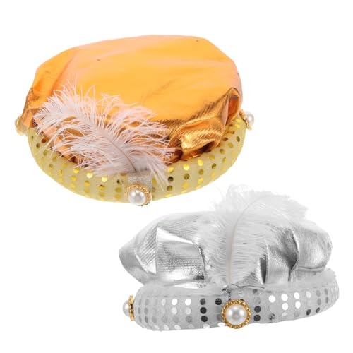 HOUDERCO 2 Stück Indischer Prinzenhut Cosplay Partyhut Bequemer Dekohut für Kostümpartys Kindergeburtstage und Aufführungen Leicht und Komfortabel für Festlichkeiten HOUDERCO 2 Stück Indischer Prinzenhut Cosplay Partyhut Bequemer Dekohut für Kostümpartys Kindergeburtstage und Aufführungen Leicht und Komfortabel für Festlichkeiten von HOUDERCO