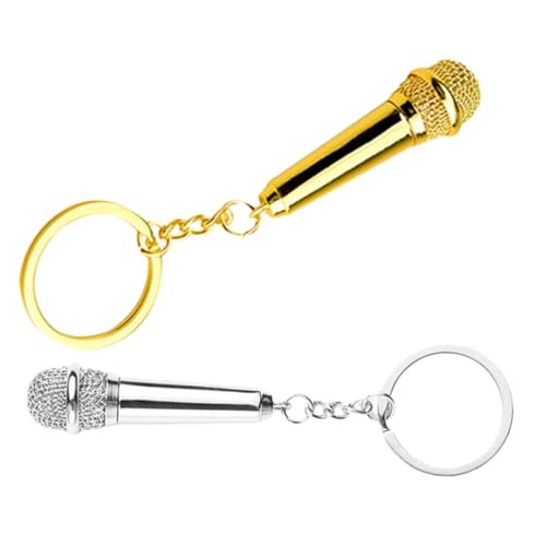 HOUDERCO 2 Stück Mikrofon Schlüsselanhänger Kinderschlüsselanhänger Für Rucksäcke Schlüsselanhänger Masse Schlüsselanhänger Für Jungen Rucksackanhänger Für Jungen Mikrofon Charme Metall HOUDERCO 2 Stück Mikrofon Schlüsselanhänger Kinderschlüsselanhänger Für Rucksäcke Schlüsselanhänger Masse Schlüsselanhänger Für Jungen Rucksackanhänger Für Jungen Mikrofon Charme Metall von HOUDERCO