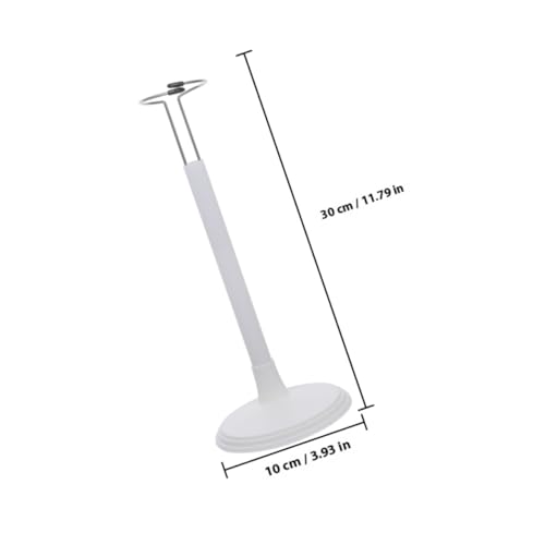 HOUDERCO 2 Stück Puppenständer Weiß Stabile Figurenhalter für Plüschtiere und Actionfiguren mit Rutschfestem Sockel zur Sicheren Aufbewahrung und Präsentation von Großen Puppen von HOUDERCO
