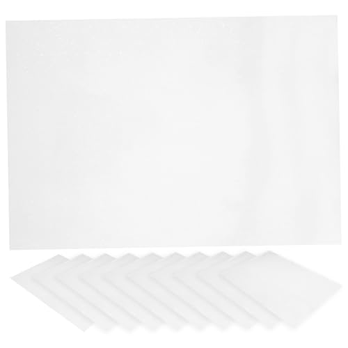 HOUDERCO 20 Blatt Holographisches Stickerpapier Selbstklebendes Etikettenpapier Transparentes Druckpapier für Tintenstrahldrucker für Büro Schule und Kreative Projekte von HOUDERCO