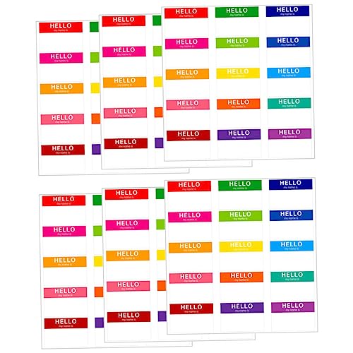 HOUDERCO 20 Blatt Namensaufkleber Selbstklebende Etiketten Farben Praktische Beschreibbare Markierungssticker für Schule Büro und Zuhause Organisieren und Kennzeichnen HOUDERCO 20 Blatt Namensaufkleber Selbstklebende Etiketten Farben Praktische Beschreibbare Markierungssticker für Schule Büro und Zuhause Organisieren und Kennzeichnen von HOUDERCO