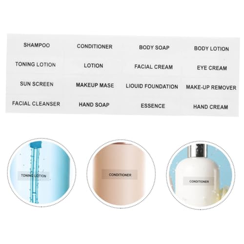 HOUDERCO 20 Blatt Transparente Wasserdichte Reise Flaschenetiketten für Kosmetik Praktische Aufkleber zur Flaschenklassifizierung und Beschriftung von Pflegeprodukten Vielseitig für HOUDERCO 20 Blatt Transparente Wasserdichte Reise Flaschenetiketten für Kosmetik Praktische Aufkleber zur Flaschenklassifizierung und Beschriftung von Pflegeprodukten Vielseitig für von HOUDERCO