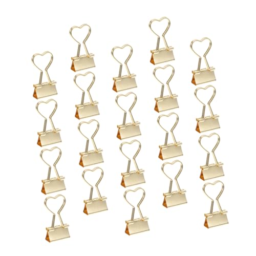 HOUDERCO 20 Stück Büroklammern Dekorative Klammern für Dokumente Scrapbooking und Journaling aus Robustem Metall Leicht und Tragbar für Büro und Zuhause von HOUDERCO