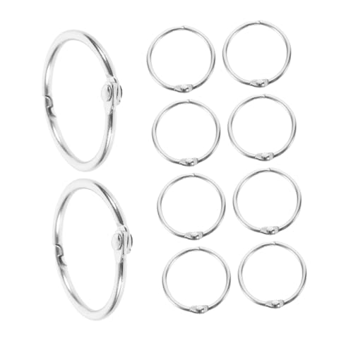 HOUDERCO 20 Stück Metall Buchringe Loseblatt Ringe für Scrapbooking Karteikarten und DIY Projekte Innendurchmesser für Büro und Zuhause HOUDERCO 20 Stück Metall Buchringe Loseblatt Ringe für Scrapbooking Karteikarten und DIY Projekte Innendurchmesser für Büro und Zuhause von HOUDERCO