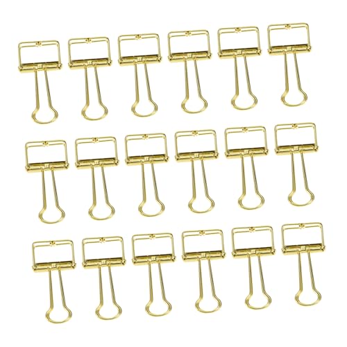 HOUDERCO 20 Stück Teiliges Goldene Edelstahl Klemmklammern Dekorative Multifunktionale Büroklammern Stabile Dokumentenhalter für Schule Büro und Alltag Langlebige Binder Clips HOUDERCO 20 Stück Teiliges Goldene Edelstahl Klemmklammern Dekorative Multifunktionale Büroklammern Stabile Dokumentenhalter für Schule Büro und Alltag Langlebige Binder Clips von HOUDERCO