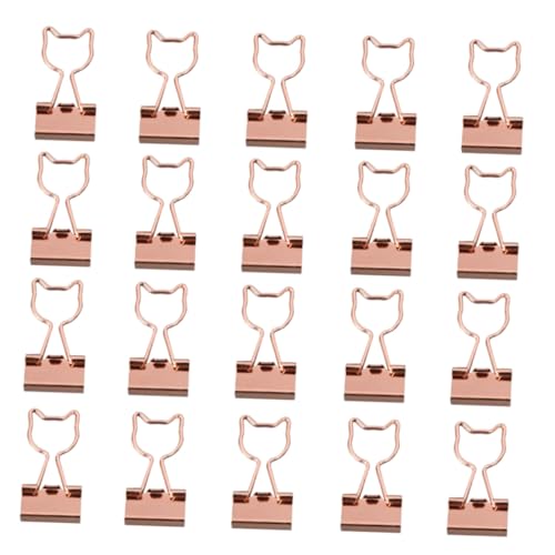 HOUDERCO 20 Stück Teiliges Metall Büroklammern in Roségold Praktische Aktenklammern für Papier und Dokumente Multifunktionale Binder Clips für Büro Schule und Zuhause Langlebig und Leicht HOUDERCO 20 Stück Teiliges Metall Büroklammern in Roségold Praktische Aktenklammern für Papier und Dokumente Multifunktionale Binder Clips für Büro Schule und Zuhause Langlebig und Leicht von HOUDERCO