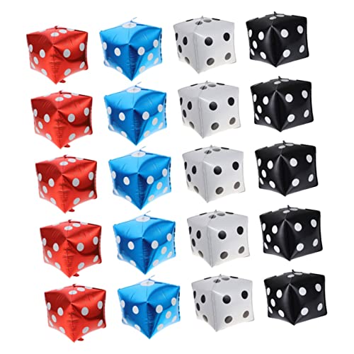 HOUDERCO 20 Stück Teiliges Würfel folienballon Rot Blau Mehrfarbig Würfelform für Spielnacht partydeko Kinderfreundliche Luftballons Festliche Atmosphäre für Geburtstags Gartenfeiern HOUDERCO 20 Stück Teiliges Würfel folienballon Rot Blau Mehrfarbig Würfelform für Spielnacht partydeko Kinderfreundliche Luftballons Festliche Atmosphäre für Geburtstags Gartenfeiern von HOUDERCO