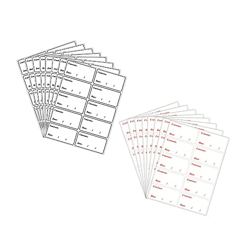 HOUDERCO 200Stücke Lebensmittelaufbewahrungs Etiketten Ablösbare und Wasserdichte Aufkleber für Kühlschrank und Gefrierschrank zur Beschriftung von Lebensmitteln HOUDERCO 200Stücke Lebensmittelaufbewahrungs Etiketten Ablösbare und Wasserdichte Aufkleber für Kühlschrank und Gefrierschrank zur Beschriftung von Lebensmitteln von HOUDERCO