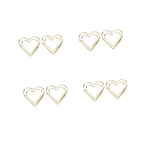 HOUDERCO 20Stücke Herzform Metall Büroklammern Kreative Papierklemmen für Notizen Lesezeichen Goldene Büroklammern für Schule Büro Zuhause Zuverlässige und Langlebige Klemmen HOUDERCO 20Stücke Herzform Metall Büroklammern Kreative Papierklemmen für Notizen Lesezeichen Goldene Büroklammern für Schule Büro Zuhause Zuverlässige und Langlebige Klemmen von HOUDERCO