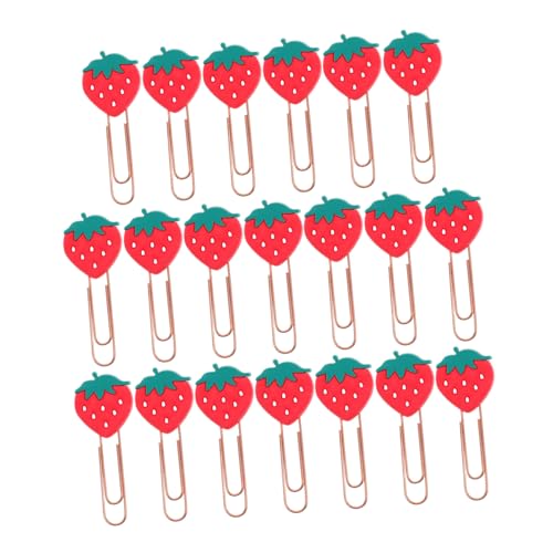 HOUDERCO 20Stücke Niedliche Büroklammern aus Kawaii Design Praktische Aktenklammern für Schule und Büro Vielseitig Einsetzbare Dokumentenklammern für Tests und Briefe von HOUDERCO