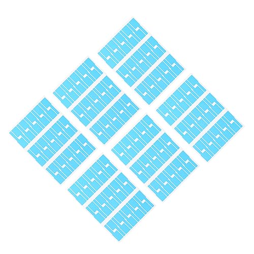 HOUDERCO 20Stücke Selbstklebende Kabelaufkleber P Form Etiketten zur Kabelkennzeichnung Blau für Computer für Büro Schule und Netzwerkmanagement HOUDERCO 20Stücke Selbstklebende Kabelaufkleber P Form Etiketten zur Kabelkennzeichnung Blau für Computer für Büro Schule und Netzwerkmanagement von HOUDERCO