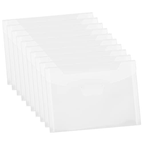 HOUDERCO 20Stücke Transparente Dokumentenbeutel für Schüler Multifunktionale Dateischutz Taschen für Quittungen Notizen Visitenkarten und von HOUDERCO