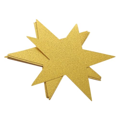 HOUDERCO 24 Stück Handgeschnittene Papier Plakattafel Goldenes Konfetti Papier Sternausschnitte Goldene Sternausschnitte Goldene Mittelstücke Für Tisch Papiersterne Dekoration HOUDERCO 24 Stück Handgeschnittene Papier Plakattafel Goldenes Konfetti Papier Sternausschnitte Goldene Sternausschnitte Goldene Mittelstücke Für Tisch Papiersterne Dekoration von HOUDERCO