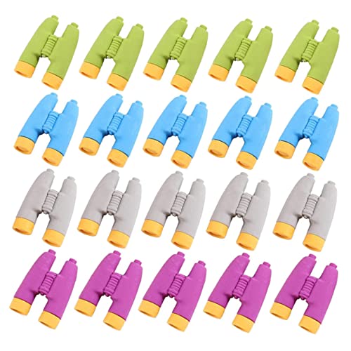 HOUDERCO 24Stücke Cartoon Radiergummis für Entzückende Schüler Schreibwaren Design Bunten Farben Perfektes für Schüler und Kreative Bastelprojekte von HOUDERCO