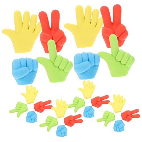 HOUDERCO 24Stücke Fingerförmige Radiergummis Dekorative und Praktische Radiergummis für und Preise für Aktivitäten Kreative Fingerformen Bunten Farben von HOUDERCO
