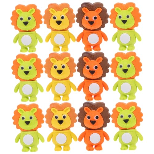 HOUDERCO 24Stücke Lion Form Radiergummis für Lustige Schulmini Radierer Kreatives für Studenten und Farblich Gemischte Designs HOUDERCO 24Stücke Lion Form Radiergummis für Lustige Schulmini Radierer Kreatives für Studenten und Farblich Gemischte Designs von HOUDERCO