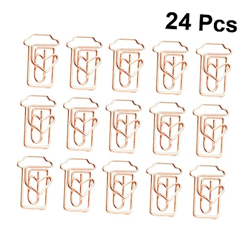 HOUDERCO 24Stücke Roségold Kaffee Tasse Form Papierklemmen Kreative Büroklammern für Schule Büro Langlebig und als Lesezeichen und HOUDERCO 24Stücke Roségold Kaffee Tasse Form Papierklemmen Kreative Büroklammern für Schule Büro Langlebig und als Lesezeichen und von HOUDERCO
