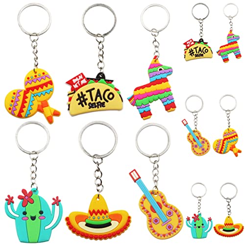 HOUDERCO 24 Stücke Mexikanischen Keychain Fiesta Party Favors Tasche Hängen Dekorationen Jungen Und Mädchen Cartoon Schlüsselanhänger HOUDERCO 24 Stücke Mexikanischen Keychain Fiesta Party Favors Tasche Hängen Dekorationen Jungen Und Mädchen Cartoon Schlüsselanhänger von HOUDERCO