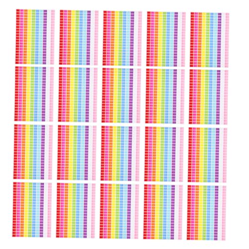 HOUDERCO 25Blatt Kleine Rechteckige Farbcodierung Aufkleber Beschreibbare Selbstklebende Etiketten aus Farben für Büro Schule Organisation Diy und Inventar HOUDERCO 25Blatt Kleine Rechteckige Farbcodierung Aufkleber Beschreibbare Selbstklebende Etiketten aus Farben für Büro Schule Organisation Diy und Inventar von HOUDERCO