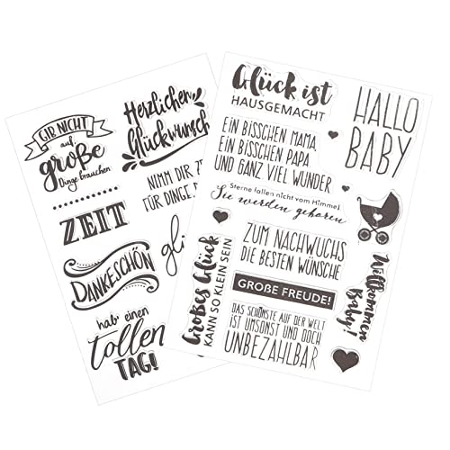 HOUDERCO 2Blätter Klarer Silikonstempel für Scrapbooking und Journaling Wiederverwendbare Stempel mit Vielfältigen Textmustern für Kreative Bastelprojekte Langlebig und Leicht zu Reinigen HOUDERCO 2Blätter Klarer Silikonstempel für Scrapbooking und Journaling Wiederverwendbare Stempel mit Vielfältigen Textmustern für Kreative Bastelprojekte Langlebig und Leicht zu Reinigen von HOUDERCO