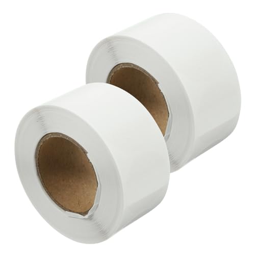HOUDERCO 2Rollen Kreisförmige Durchsichtige Aufkleber Selbstklebende Siegel für Einzelhandelsverpackungen zur Dekoration Organisation und Markierung von Geschenken Dokumenten von HOUDERCO
