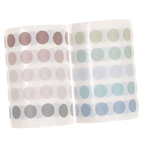 HOUDERCO 2Rollen Punktaufkleber Selbstklebende Scrapbooking Aufkleber für DIY Handwerk Journaling Dekoration und Kreative Projekte Hochwertige Langlebige von HOUDERCO