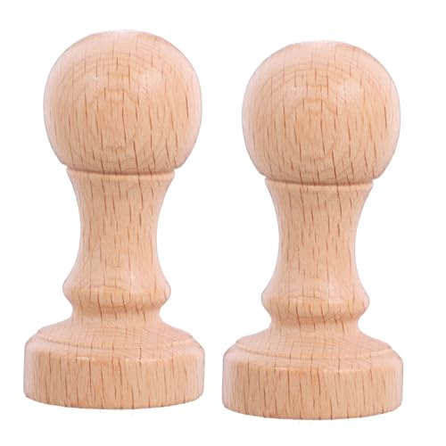 HOUDERCO 2Stücke Holz DIY Stempel Leerer Stempel Für Kreative Projekte Für Bastler Holzstempel Für Scrapbooking Und Dekoration Vielseitig Einsetzbar von HOUDERCO