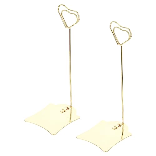 HOUDERCO 2Stücke Menühalter Herzform Stabiler Tischständer für Hochzeiten Feiern und Veranstaltungen für Tischnummern Wiederverwendbar Goldfarben mit Fester Basis HOUDERCO 2Stücke Menühalter Herzform Stabiler Tischständer für Hochzeiten Feiern und Veranstaltungen für Tischnummern Wiederverwendbar Goldfarben mit Fester Basis von HOUDERCO